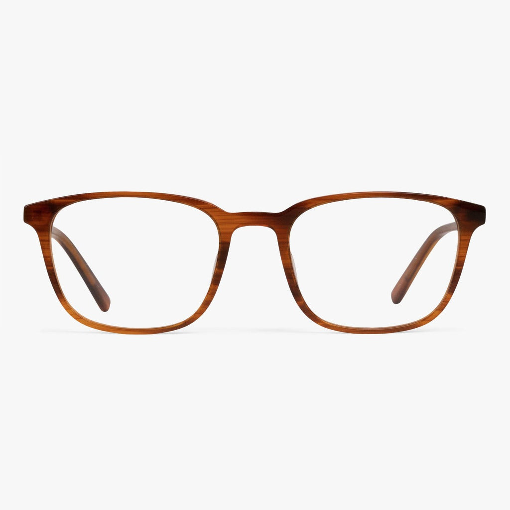 Buy Men's Taylor Shiny Walnut Reading glasses - Luxreaders.co.uk