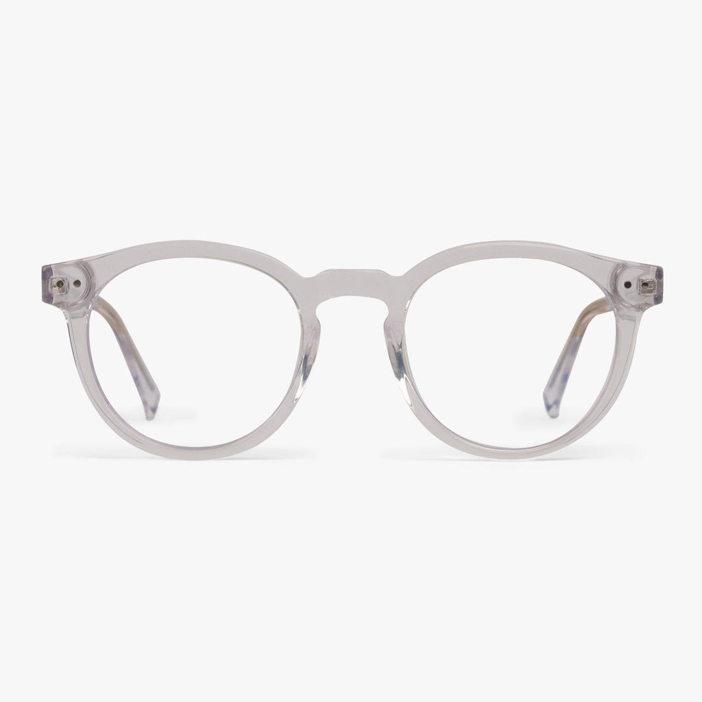 Buy Men's Thompson Crystal White Blue light glasses - Luxreaders.co.uk