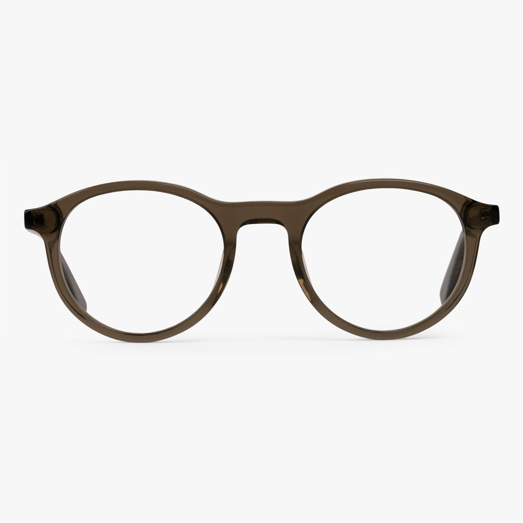 Buy Men's Walker Shiny Olive Reading glasses - Luxreaders.co.uk