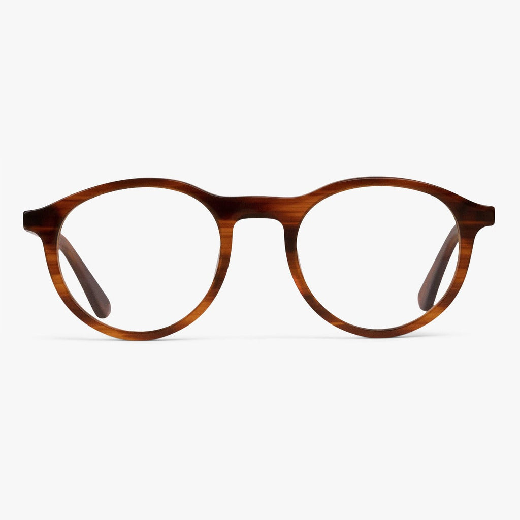 Buy Walker Shiny Walnut Reading glasses - Luxreaders.co.uk